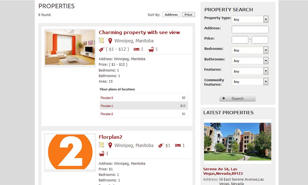 Find properties